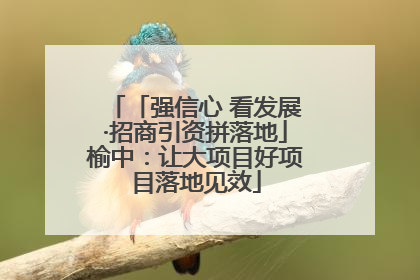 「强信心 看发展·招商引资拼落地」榆中：让大项目好项目落地见效