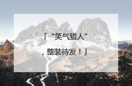 “笑气猎人”，整装待发！