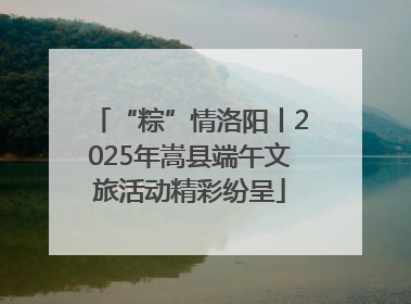“粽”情洛阳丨2025年嵩县端午文旅活动精彩纷呈