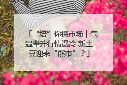 “培”你探市场｜气温攀升行情遇冷 新土豆迎来“熊市”？