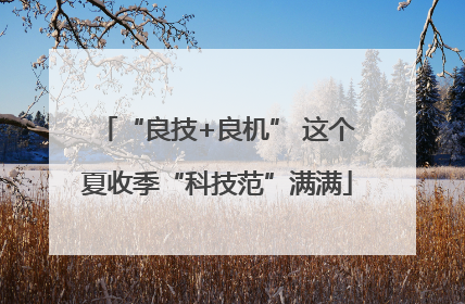 “良技+良机” 这个夏收季“科技范”满满