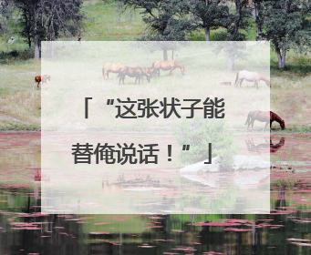 “这张状子能替俺说话！”