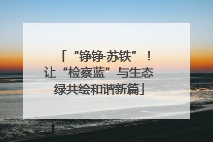 “铮铮·苏铁”！让“检察蓝”与生态绿共绘和谐新篇