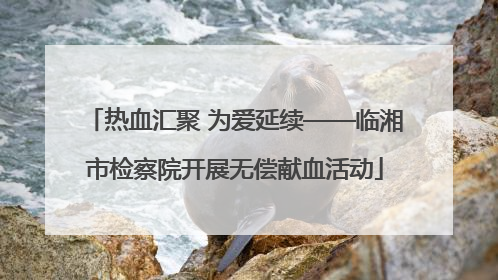 热血汇聚 为爱延续——临湘市检察院开展无偿献血活动