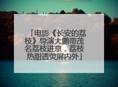 电影《长安的荔枝》导演大鹏带茂名荔枝进京，荔枝热甜透荧屏内外