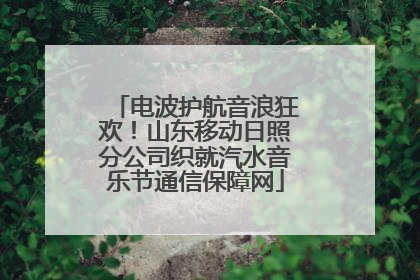 电波护航音浪狂欢！山东移动日照分公司织就汽水音乐节通信保障网