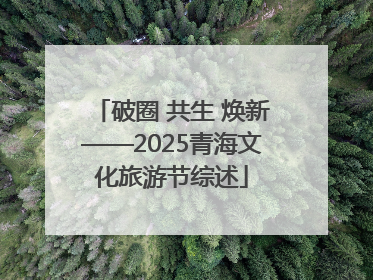 破圈 共生 焕新——2025青海文化旅游节综述