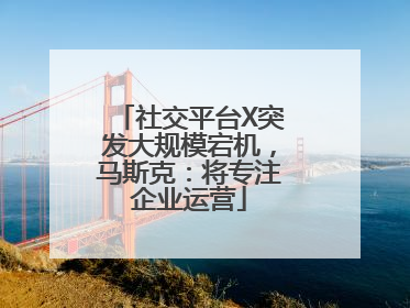 社交平台X突发大规模宕机，马斯克：将专注企业运营