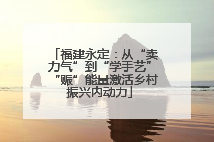 福建永定：从“卖力气”到“学手艺”“赈”能量激活乡村振兴内动力