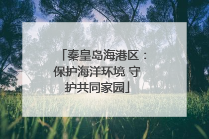 秦皇岛海港区：保护海洋环境 守护共同家园