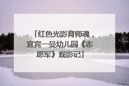 红色光影育师魂，宜宾一曼幼儿园《志愿军》观影记