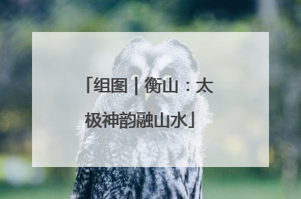 组图｜衡山：太极神韵融山水