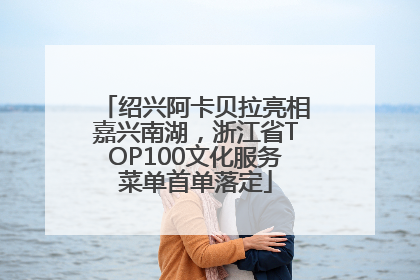 绍兴阿卡贝拉亮相嘉兴南湖，浙江省TOP100文化服务菜单首单落定