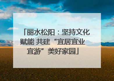 丽水松阳：坚持文化赋能 共建“宜居宜业宜游”美好家园