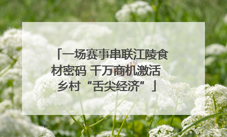 一场赛事串联江陵食材密码 千万商机激活乡村“舌尖经济”