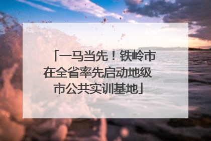 一马当先！铁岭市在全省率先启动地级市公共实训基地