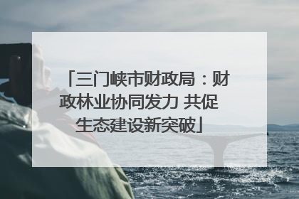 三门峡市财政局：财政林业协同发力 共促生态建设新突破