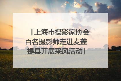 上海市摄影家协会百名摄影师走进麦盖提县开展采风活动