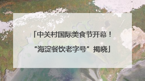 中关村国际美食节开幕！“海淀餐饮老字号”揭晓