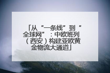 从“一条线”到“全球网”：中欧班列（西安）构建亚欧黄金物流大通道