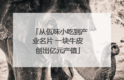 从佤味小吃到产业名片 一块牛皮创出亿元产值