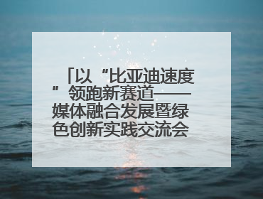 以“比亚迪速度”领跑新赛道——媒体融合发展暨绿色创新实践交流会首站走进比亚迪