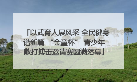 以武育人展风采 全民健身谱新篇 “金童杯” 青少年散打搏击邀请赛圆满落幕