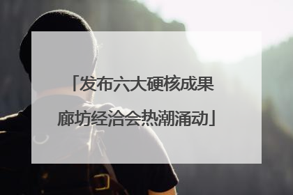 发布六大硬核成果 廊坊经洽会热潮涌动