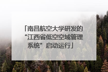 南昌航空大学研发的“江西省低空空域管理系统”启动运行