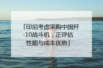 印尼考虑采购中国歼-10战斗机，正评估性能与成本优势