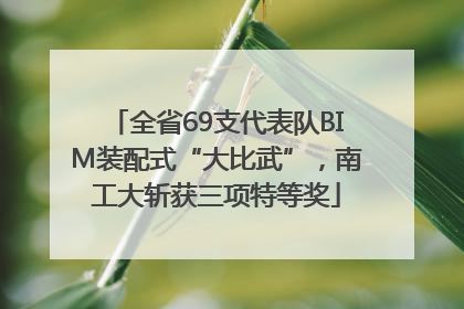 全省69支代表队BIM装配式“大比武”，南工大斩获三项特等奖
