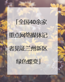 全国40余家重点网络媒体记者见证兰州新区绿色蝶变
