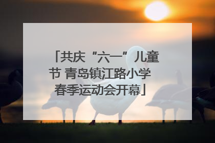 共庆“六一”儿童节 青岛镇江路小学春季运动会开幕