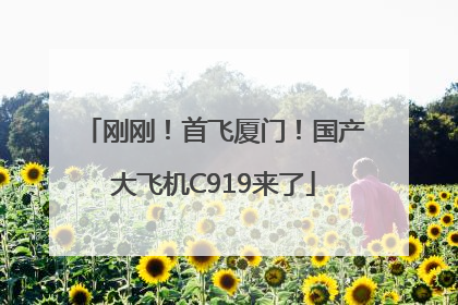 刚刚！首飞厦门！国产大飞机C919来了