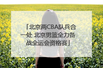 北京两CBA队兵合一处 北京男篮全力备战全运会资格赛