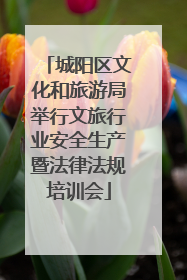 城阳区文化和旅游局举行文旅行业安全生产暨法律法规培训会