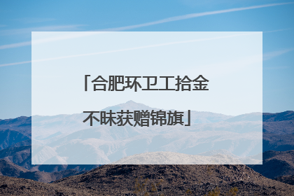 合肥环卫工拾金不昧获赠锦旗
