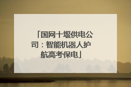 国网十堰供电公司：智能机器人护航高考保电