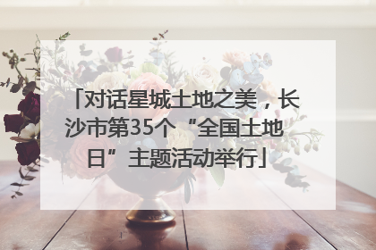 对话星城土地之美，长沙市第35个“全国土地日”主题活动举行
