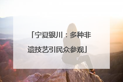 宁夏银川：多种非遗技艺引民众参观