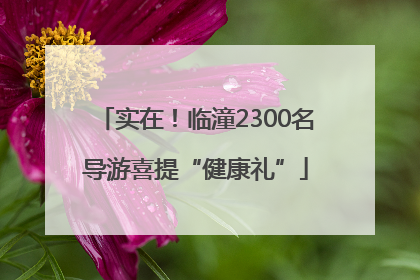 实在！临潼2300名导游喜提“健康礼”