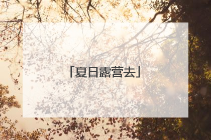 夏日露营去