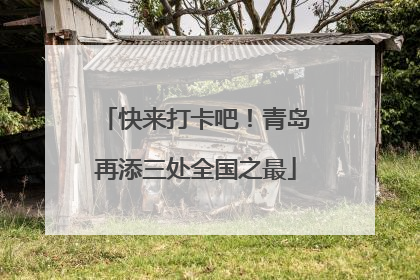快来打卡吧！青岛再添三处全国之最