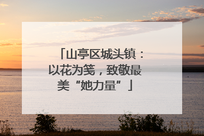山亭区城头镇：以花为笺，致敬最美“她力量”