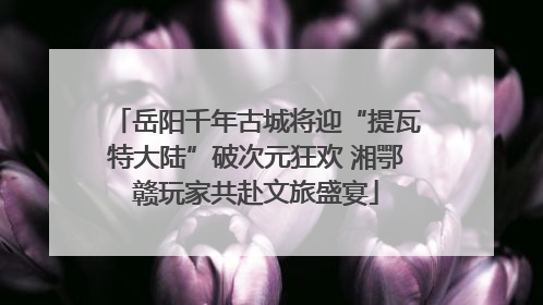 岳阳千年古城将迎“提瓦特大陆”破次元狂欢 湘鄂赣玩家共赴文旅盛宴