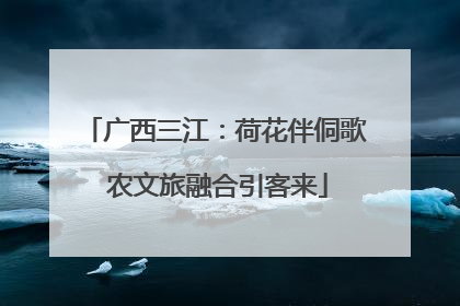 广西三江：荷花伴侗歌 农文旅融合引客来