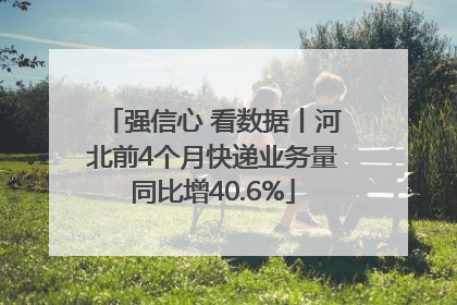 强信心 看数据丨河北前4个月快递业务量同比增40.6%
