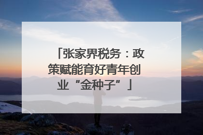张家界税务：政策赋能育好青年创业“金种子”