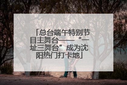 总台端午特别节目主舞台——“一址三舞台”成为沈阳热门打卡地