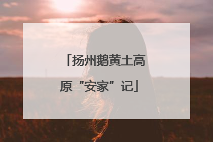 扬州鹅黄土高原“安家”记